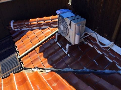 明石市で雨漏りしていた瓦屋根